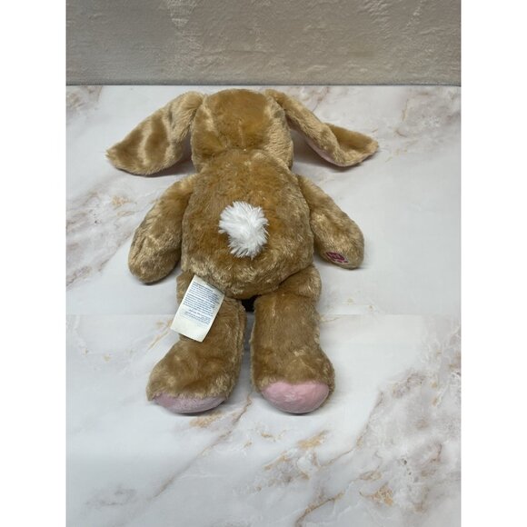 Build A Bear Pawlette Bunny Rabbit Tan Pink Plush In Outfit  Stuffed Easter Doll - Picture 9 of 14